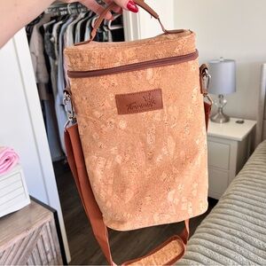 Tirrinia 2 Bottle Personalized Wine Gift Bag in Cork